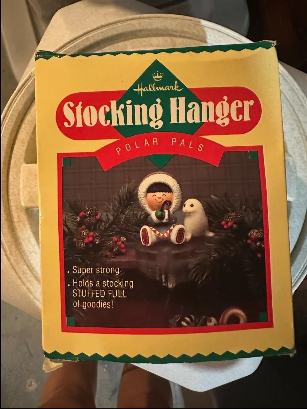 Vintage Hallmark Frosty Friends Stocking Hanger - 1985